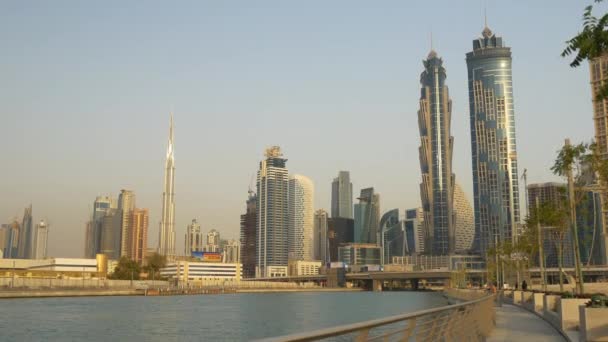 Dubai marina panorama — Stock video