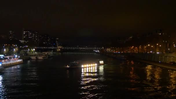 Stadsbilden utsikt över Paris city — Stockvideo