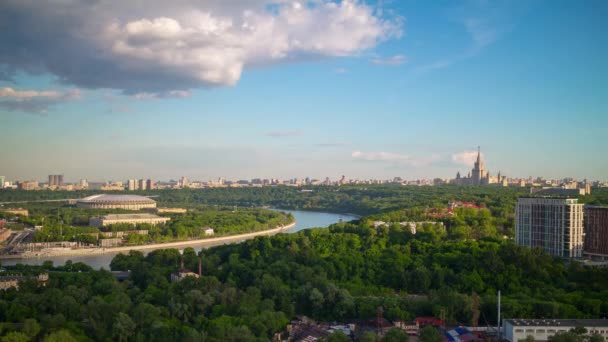 Falciare panorama paesaggio urbano — Video Stock