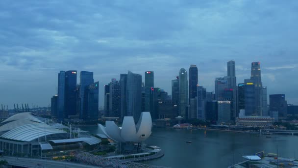 Panorama de Singapura Downtown — Vídeo de Stock