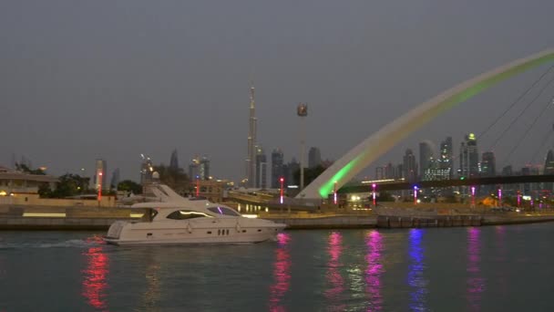 Dubai marina panorama — Stockvideo