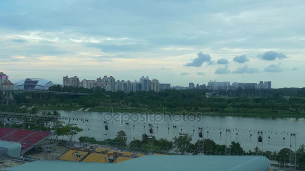 Panorama du centre-ville de Singapour — Video