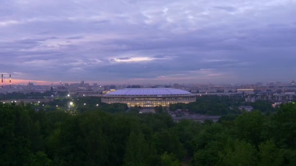 Московский знаменитый стадион — стоковое видео