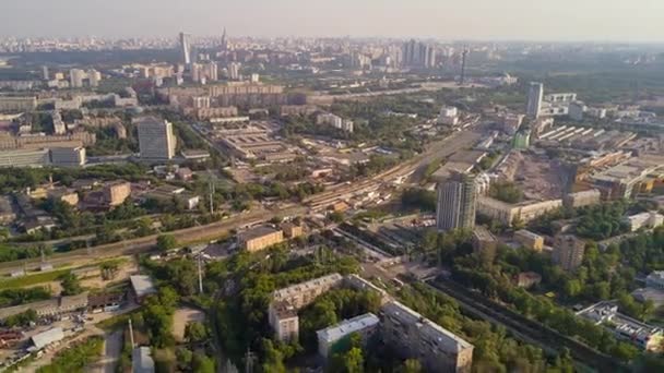 Panorama da paisagem urbana de moscow — Vídeo de Stock