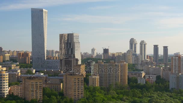Moskva stadsbild panorama — Stockvideo