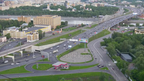 Panorama da paisagem urbana de moscow — Vídeo de Stock