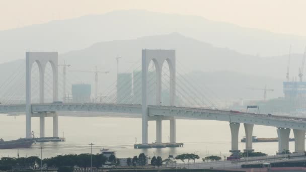 Macau taipa ön trafik — Stockvideo