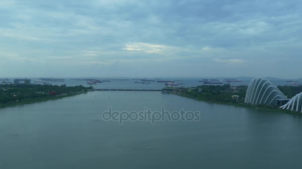 Panorama del centro di Singapore — Video Stock