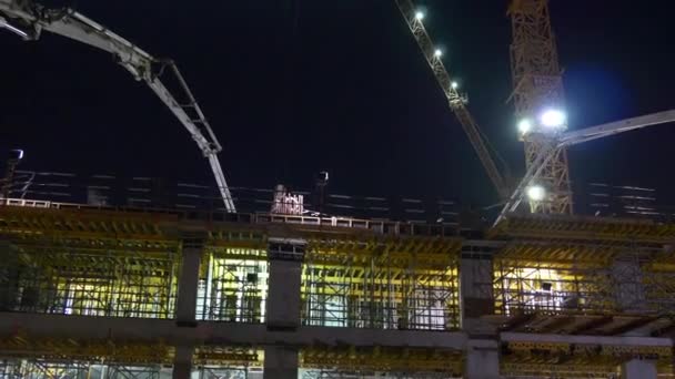 Dubai marina construção panorama — Vídeo de Stock