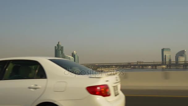 Trafic de la baie de la marina de Dubai — Video