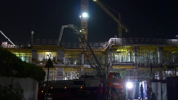 Dubai marina construção panorama — Vídeo de Stock