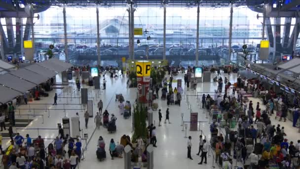 Bangkok city Lotnisko krajowe — Wideo stockowe