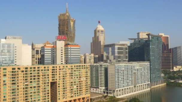 Macau taipa island cityscape panorama — Stock Video