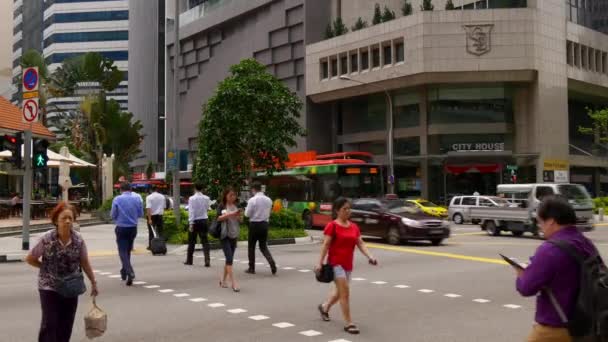 Leven op straat in Singapore — Stockvideo