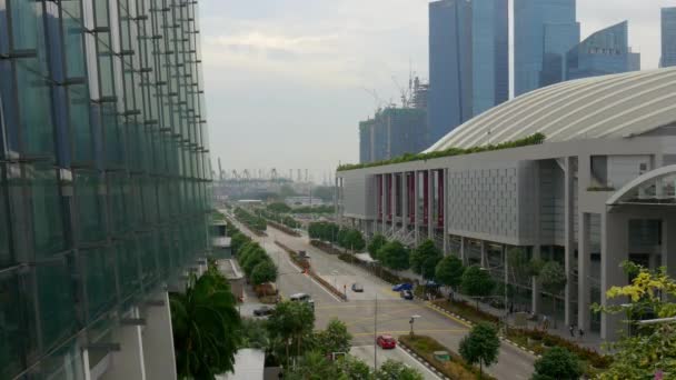 Panorama del centro di Singapore — Video Stock