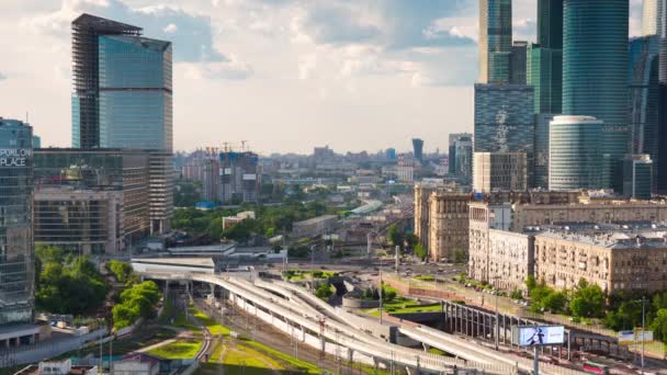 Panorama da paisagem urbana de moscow — Vídeo de Stock