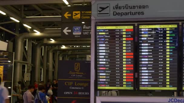 Aeroporto nazionale della città di Bangkok — Video Stock