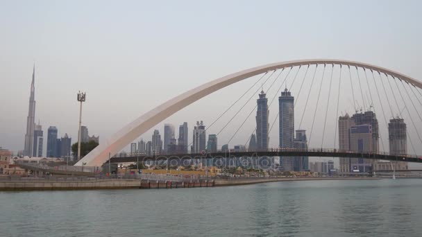 Θέα αστικού τοπίου της πόλης Ντουμπάι — Αρχείο Βίντεο