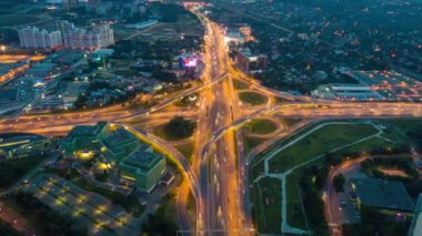 Moskova cityscape panorama geceleri