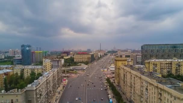 Московская панорама города — стоковое видео