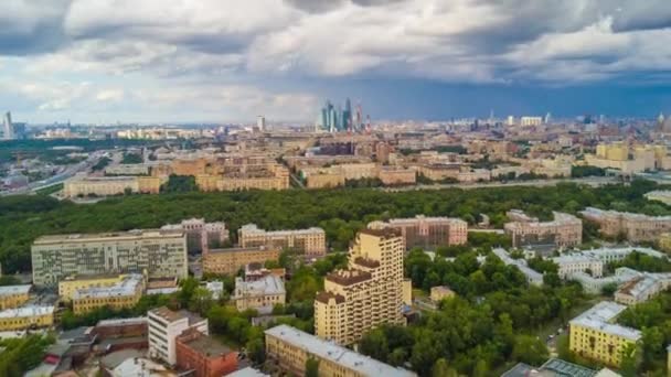 Moscow cityscape panorama — Stock Video