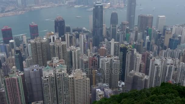 Panorama del día de Hong Kong — Vídeo de stock
