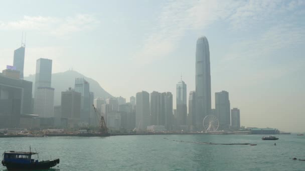 Panorama dnia czas Hong Kong — Wideo stockowe