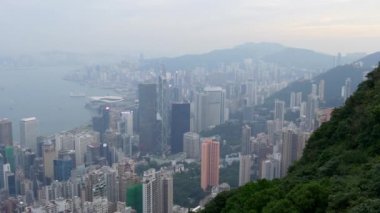 Gün zaman panorama Hong Kong  