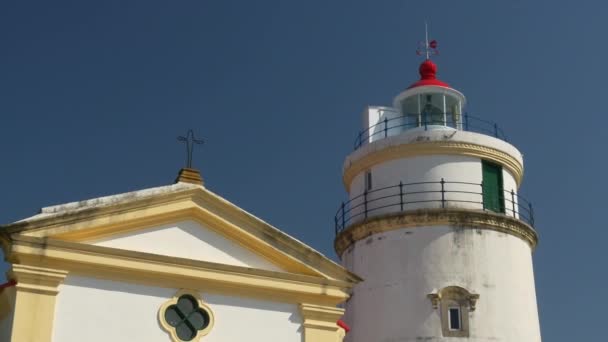 著名的东望洋灯塔 — 图库视频影像