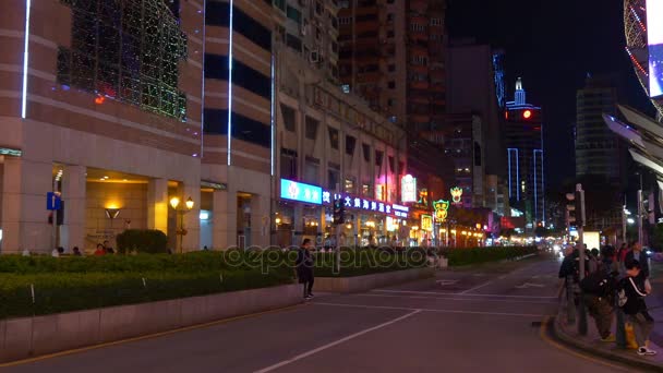 Vista del paisaje urbano de la ciudad de Macao — Vídeos de Stock