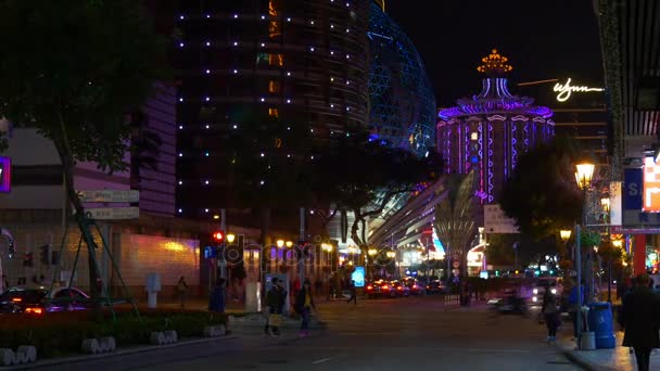 Cityscape view of Macau city — Stock Video