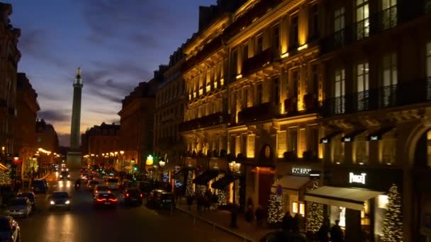 巴黎白天交通 — 图库视频影像