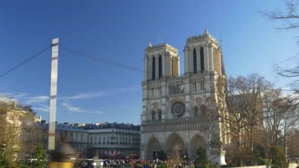 Kathedraal notre dame de paris — Stockvideo