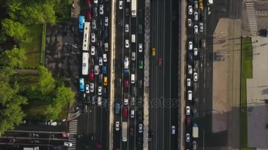Moskova trafik cityscape panorama