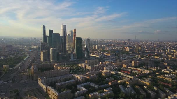 Paisaje urbano de Moscú panorama — Vídeo de stock