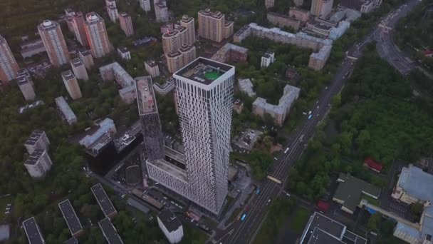 Moskova cityscape panorama — Stok video