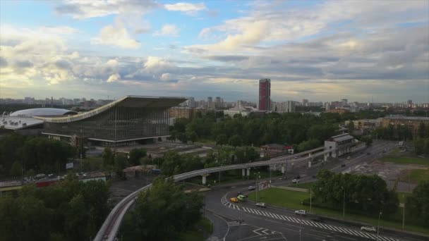 Moskwa ruch miejski panorama — Wideo stockowe