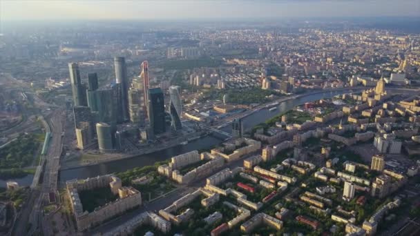 Panorama du paysage urbain de moscou — Video