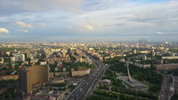 Panorama du paysage urbain de moscou — Video