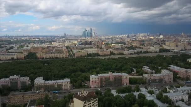 Moscow cityscape panorama — Stock Video