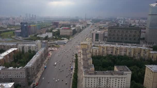 Московская панорама города — стоковое видео