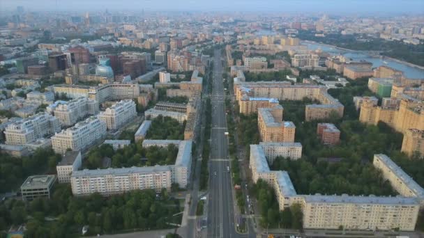 Panorama du paysage urbain de moscou — Video