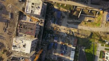 Moskova'da binalar inşaat