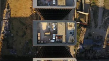 Moskova'da binalar inşaat