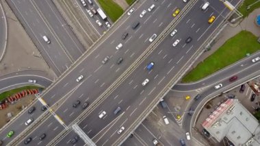 Moskova trafik cityscape panorama