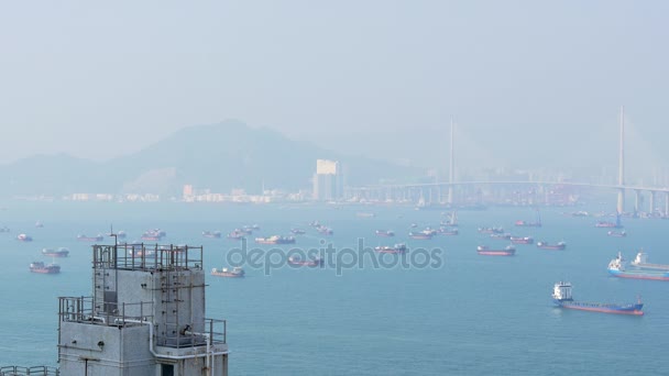 Panorama do dia de Hong Kong — Vídeo de Stock