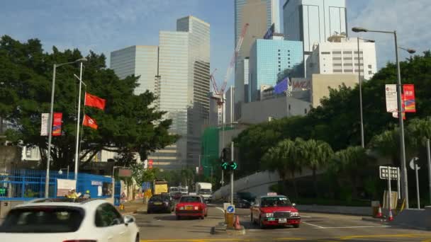 Tagsüber Verkehr in Hongkong — Stockvideo