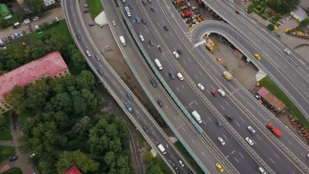 Moscow panorama cityscape tráfego — Vídeo de Stock