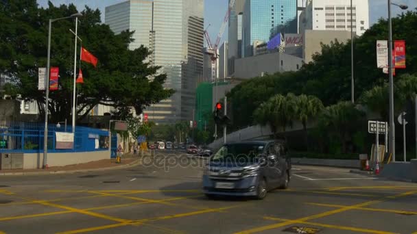 Traffico diurno a Hong Kong — Video Stock