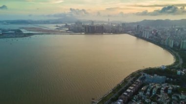 akşam günbatımı zhuhai Körfezi